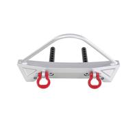 Rc Accessories For MN For MN128 1/12 Aluminum Alloy Front Bumper Upgraded Crash Belt Winch Hole RC Car Protect(Silver)