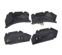 Rc Accessories For SCX10 1/10 Black Front Rear Fenders Flares RC Car Crawler 313mm Wheelbase Planetary Gearbox Chassis