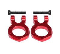 Rc Accessories For SCX10 For Wrangler For Gladiator For TRX4 For Element For Enduro TF2 D90 CC01 1/10 Aluminum CNC RC Tow Hook Scale Winch Bumper D-ring Crawler(Red)