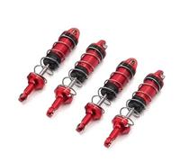 Rc Accessories For SCY 16101 16102 16103 1/16 Metal Shock Absorber Damper RC Car Upgrades Parts Accessories(Red)