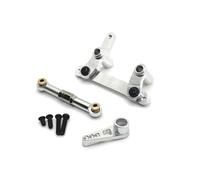 Rc Accessories For SCY 16101 16102 16103 16104 16106 16201 1/16 Metal Steering Assembly And Servo Arm Link Rod RC Car Upgrade Parts Accessories(Silver)