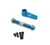 Rc Accessories For SCY 16101 16102 16103 16104 16201 1/16 Metal 25T Servo Arm Horn Steering Link Rod RC Car Upgrade Parts Accessories(Blue)