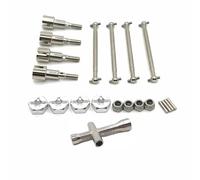 Rc Accessories For SCY For JJRC Q117 W130 W141 1/16 Metal Brushed Version Wheel Axle Cup Dog Bone RC Car Upgrade Parts Accessories(Silver)