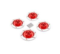 Rc Accessories For Tamiya For Tt-01 For Tt02 For HPI For HSP For 94123 1/10 1 Set Aluminum Alloy Brake Disc Rim Box Hex Adapter 12mm Remote Control Car Parts(Red)