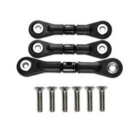 Rc Accessories For Tamiya For TT-02 TT-02T For TT02 TT02T 1/10 3Pcs Steering Link Rod Servo RC Car Upgrade Parts Accessories(Black)