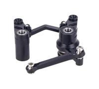 Rc Accessories For Traxxas BL-2S For Slash 4x4 4WD Precision CNC Machined Aluminum Steering Bellcrank And Drag Link Servo Saver Set Upgrade Parts(Black)