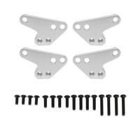 Rc Accessories For Traxxas For MAXX 2.0 V2 89076-4 For WideMaxx 1/10 4pcs Metal Front Rear Shock Absorber Lower Mount For Seat Upgrade Parts Accessories(Silver)
