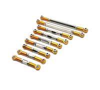Rc Accessories For Wltoys 12429 1/12 Metal Front Rear Tie Rod Linkage Servo Link Steering Set RC Car Upgrades Parts Accessories(Yellow)