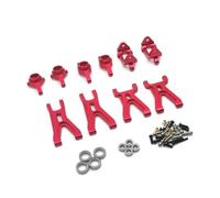 Rc Accessories For WLtoys A949 A959 A969 A979 K929 1/18 Metal Upgrade For Swing Arm Steering Cup Bearing 7 Piece Set RC Car Parts(Red)