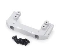 RC Accessories For Wrangler For Axial For SCX10 II 90046 90047 1/10 RC Crawler Car Front Rail Bumper Servo Mount Stand Upgrade Parts(Silver)
