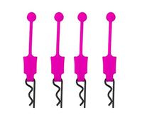 RC Accessory Compatible With ARRMA For Mojave For Limitless For Typhon For Kraton 1/7 1/8 RC Car Rubber Body Clip Retainer Shell Fixed Buckle Lock(Purple)