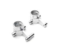 RC Accessory Compatible With HuangBoToys ZP1001 ZP1002 ZP1003 ZP1004 1/10 RC Cars Parts Metal Upgrade Refit Front Axle Steering Cup(Silver)
