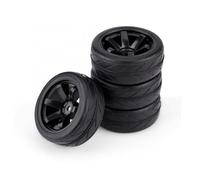 RC Accessory Compatible With Redcat For Exceed For HPI 1/10 RC Crawler For Climbing Car 4pcs/set RC Tires Rubber Tyre With Plastic Wheel Rim(ColorC)