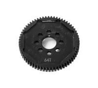 RC Accessory Compatible With Tamiya TB03 TA07 TT02R For TT02 TT02D RC Car Upgrade Parts Accessories Steel Metal 64T 06 Module Spur Gear Main Gear 51356