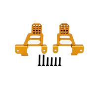 RC Accessory Compatible With Trx-4 For Bronco K5 G500 For Defender Trx4 1/10 Rc Crawler Upgrade Part CNC Aluminum Alloy Front & Rear Shock Towers Mount(Yellow,Rear)