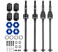 RC Accessory For Slash For 2WD 1/10 Short Course Race Truck RC Crawler Car Parts Steel Front Rear CVD Drive Shaft Modification Accessories(Front and Rear)