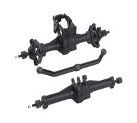 RC Accessory For Traxxas Trx-4m 1/18 RC Crawler Replacement Upgrade Parts Plastic Front Rear Axle Set With Servo Mount Modification Accessories(1Set)