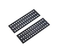 RC Accessory For TRX4 For TRX6 For SCX10 D90 TF2 CC01 LC80 YK6101 For HB ZP1002 ZP1001 2Pcs 120 * 38mm Metal Sand Ladder Recovery Board 1/10 RC Car Crawler(Black)