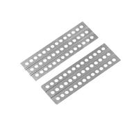 RC Accessory For TRX4 For TRX6 For SCX10 D90 TF2 CC01 LC80 YK6101 For HB ZP1002 ZP1001 2Pcs 120 * 38mm Metal Sand Ladder Recovery Board 1/10 RC Car Crawler(Silver)