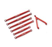 RC Adjustable Pull Rod Compatible With Axial SCX24 1/24 RC Car Upgrades Part 7 Pcs Aluminum Alloy Wheelbase Steering Link Set Rc Rod