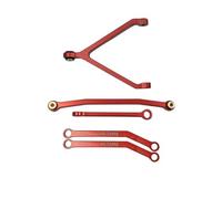 RC Adjustable Pull Rod Compatible With FMS For FCX24 1/24 RC Car Part Accessories Replacement Parts Aluminum Alloy Wheelbase Steering Link Rod Set