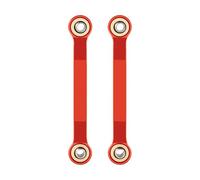 RC Adjustable Pull Rod Compatible With GRANITE For GROM For Typhon For Grom 1/18 RC Crawler Car Upgrade Parts 2pcs 50mm Aluminium Alloy Steering Rod Link Linkage(Red)