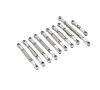 RC Adjustable Pull Rod Compatible With MN D90 1/12 RC Car Upgrade Part 12pcs Aluminum Alloy Steering Link Pull Mount Set Rod
