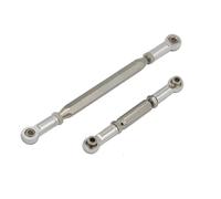 RC Adjustable Pull Rod Compatible With MN78 1/12 Remote Control Car Four-wheel Drive For Climbing Car Metal Upgrade Accessories Steering Rod Upgrade Parts(Silver)