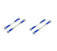 RC Adjustable Pull Rod Compatible With Traxxas For Slash 4X4 5807 HQ727 4Pcs Metal Adjustable Steering Linkage Servo Link Pull Rod 1/10 RC Car Upgraded Parts