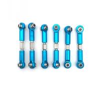 RC Adjustable Pull Rod Compatible With Wltoys A949 A959 A969 A979 K929 1/18 RC Car Upgrade Spare 6Pcs Adjustable Metal Linkage Pull Rod Front/Rear Servo Link