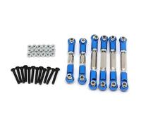 RC Adjustable Pull Rod For ARRMA 1/10 Stone Wotex Tie Rod Steering Metal Linkage For Combo Kit Remote Control Car Accessories(Blue)