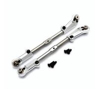 RC Adjustable Pull Rod For Arrma 1/8 For Kraton For Outcast For Notorious For Talion Adjustable Turnbuckle Tie Rod Steering Link With Aluminum Ends(Silver)