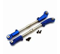 RC Adjustable Pull Rod For Arrma 1/8 For Kraton For Outcast For Notorious For Talion Stainless Steel Adjustable Turnbuckle Tie Rod Steering Link With Ends(Blue)