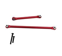 RC Adjustable Pull Rod For AXIAL 1/18 UTB18 For CAPRA 4WD AXI01002 2PCS Metal Front Steering Link Tie Rod Set AXI214001 RC Crawler Car Parts(Red,A)