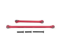 RC Adjustable Pull Rod For AXIAL 1/18 UTB18 For CAPRA 4WD AXI01002 Aluminum Front Steering Link Tie Rod Set RC Crawler Car Metal Upgrade Parts(Red)
