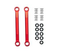 RC Adjustable Pull Rod For Axial 1/24 For SCX24 2PCS CNC Aluminum Links Chassis Linkage With Rod End RC Crawler Car Upgrade Accessories(Gray,45mm)