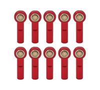 RC Adjustable Pull Rod For Axial For SCX10 II D90 D110 For Tamiya CC01 1/10 Metal M3x27MM Link Tie Rod End Ball Joint Ends RC Car Parts(Red)