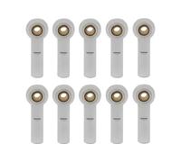 RC Adjustable Pull Rod For Axial For SCX10 II D90 D110 For Tamiya CC01 1/10 Metal M3x27MM Link Tie Rod End Ball Joint Ends RC Car Parts(Silver)