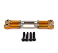 RC Adjustable Pull Rod For Axial For Yeti For Rock For Racer AX90026 Front Rear Servo Link Steering Aluminum For Desert For Buggy Off-Road Crawler Parts(Yellow)