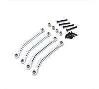RC Adjustable Pull Rod For FMS For FCX24 1/24 Metal CNC Process For Chassis Fixed Link RC Car Tracked Vehicles Parts And Accessories Upgrades Replacement And Use(Silver)