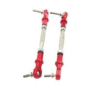 RC Adjustable Pull Rod For HPI 1/5 For ROFUN For BAHA For ROVAN For King Motor For BAJA 5B 5T 5SC Alloy Steering Turnbuckle Tie Rod 2pcs Rc Car Parts(Silver)