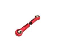RC Adjustable Pull Rod For Losi 1/5 5ive T 5T For Rofun For Rovan LT For KM X2 CNC Alloy Metal Steering Servo Linkage Tie Rod Accessories(Red)