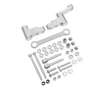 RC Adjustable Pull Rod For MJX For Hyper Go 1/14 14301 14303 14304 Zero Gap Metal Steering Group Assembly With 10 Steel Bearings Linkage Upgraded Version(Silver)