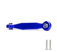 RC Adjustable Pull Rod For Traxxas For MAXX For X-Maxx 4S 6S 8S 1/5 1Pcs Aluminum 46MM Servo Steering Linkage Tie Rod 8947 7747 Anti Dropping RC Car(Blue)