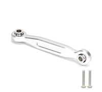 RC Adjustable Pull Rod For Traxxas For MAXX For X-Maxx 4S 6S 8S 1/5 1Pcs Aluminum 46MM Servo Steering Linkage Tie Rod 8947 7747 Anti Dropping RC Car(Silver)