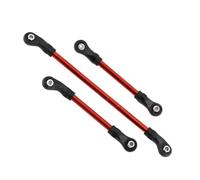 RC Adjustable Pull Rod For Traxxas For TRX4 For TRX-4 1/10 Metal Steering Link 117mm 60mm 63mm 8146 RC Crawler Car Parts And Accessories Upgrades Replacement Use(Red)