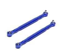 RC Adjustable Pull Rod For Traxxas For X-Maxx 77076-4 77086-4 1/5 Aluminum Alloy CNC 7748 Front Servo Steering Rods Toe Links Left Right RC Car Parts(Blue)