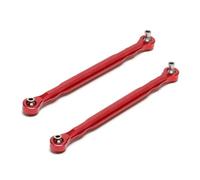 RC Adjustable Pull Rod For Traxxas For X-Maxx 77076-4 77086-4 1/5 Aluminum Alloy CNC 7748 Front Servo Steering Rods Toe Links Left Right RC Car Parts(Red)