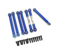 RC Adjustable Pull Rod For ZD For Racing DBX-10 1/10 Metal 7 Pull Rods Remote Control Vehicle Upgrades Modifications Parts Accessories(Blue)