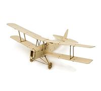 RC Aeroplane Balsawood Micro Indoor Plane De Havilland DH82a Tiger Moth Wingspan 400mm Balsa Wood Model Airplane Building Kit K1001